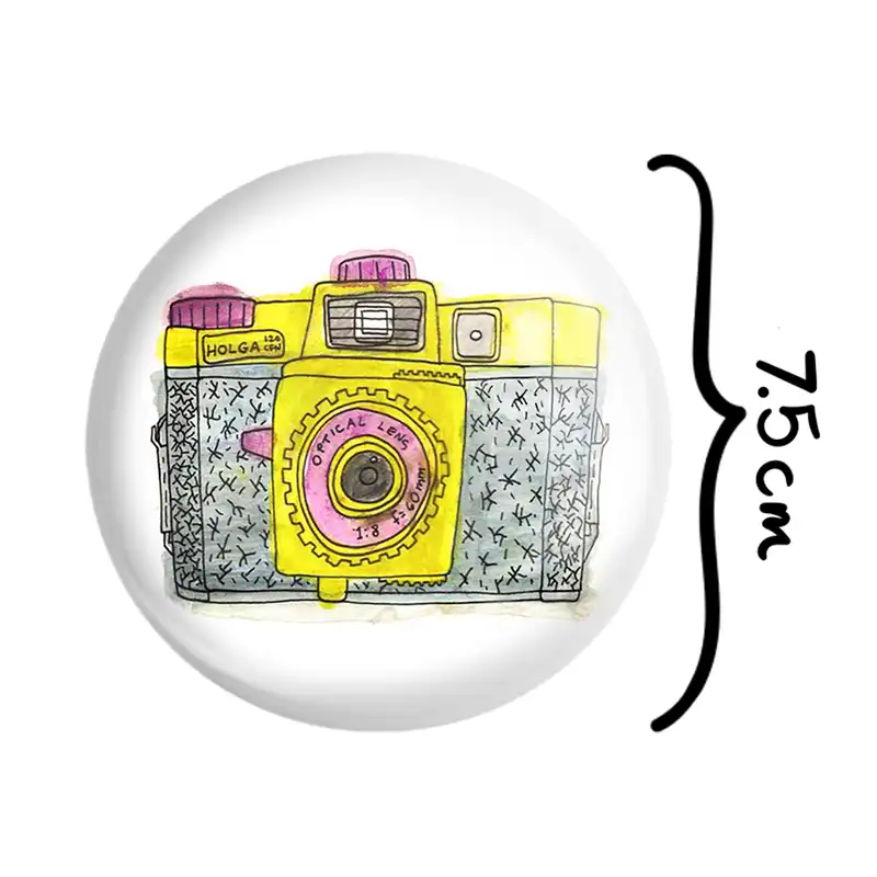 آینه جیبی خندالو طرح دوربین مدل تاشو کد 1696