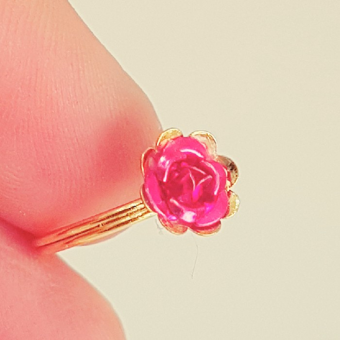 انگشتر دخترانه مدل گل رز کدP8700 انگشتر دخترانه مدل گل رز کدP8700