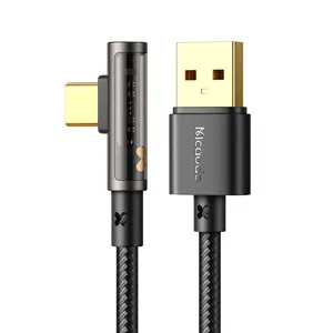 کابل تبدیل USB به USB-C مک دودو مدل 90Type-C 6A طول 1.8 متر