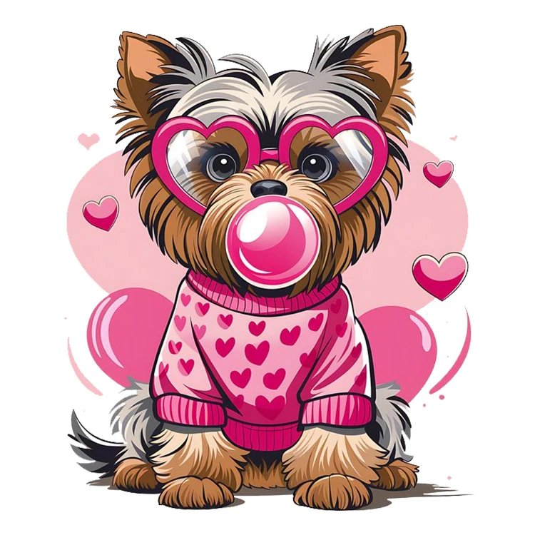 استیکر پارچه و لباس پاد آفرین مدل کارتونی طرح سگ کد S1070