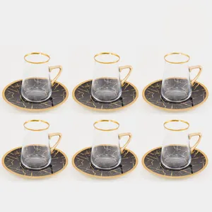 سرویس چای خوری 12 پارچه گلور طرح سنگ مات