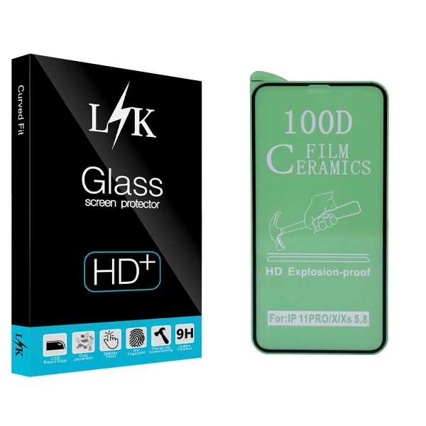 محافظ صفحه نمايش ال کی مدل +LITE مناسب براي گوشي موبايل اپل iphone x/11pro