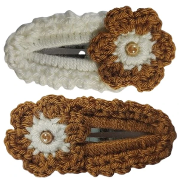 گیره مو زنانه مدل گل بسته دو عددی