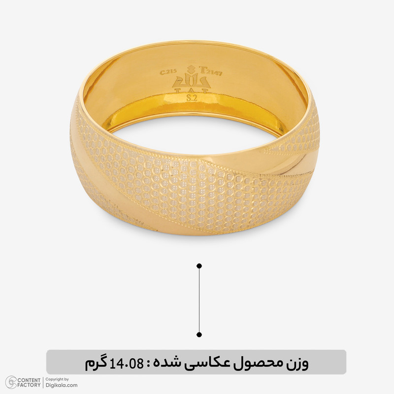 تک‌پوش طلا کم اجرت 18 عیار زنانه مایا ماهک مدل MB2120 
