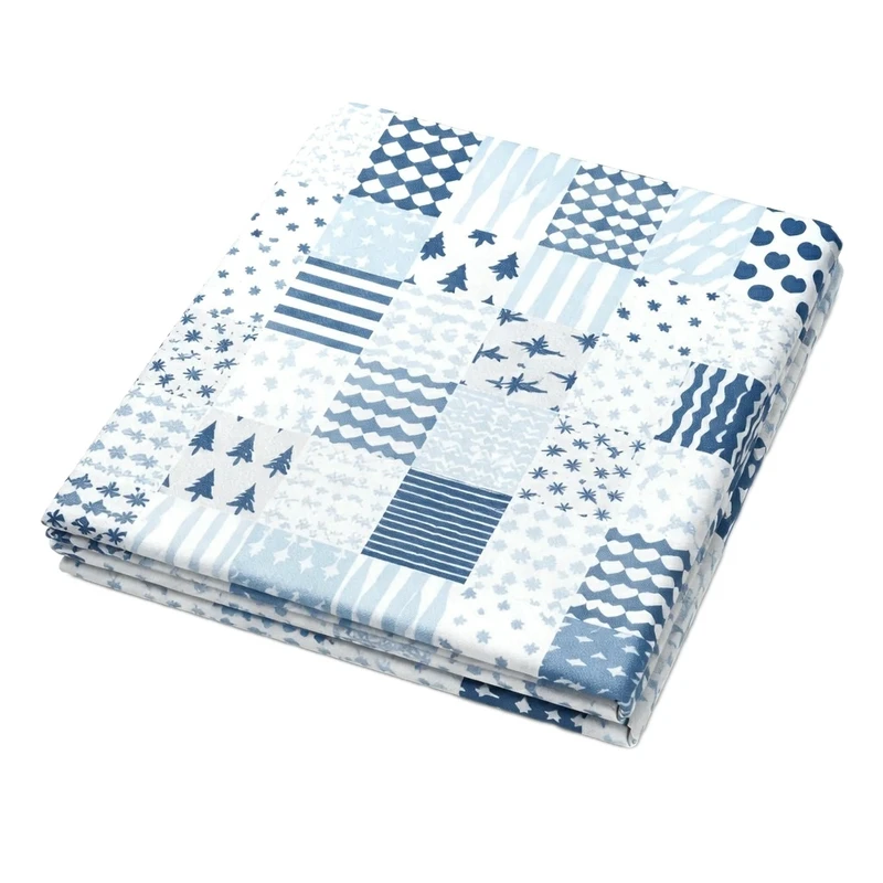 سفره 4 نفره مدل TCA0902022 طرح زمستانی سایز 120×100 سانتی‌متر