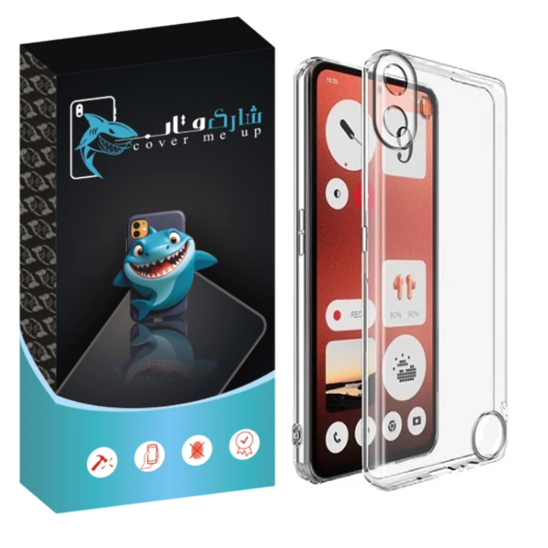 کاور شارک قاب مدل Crystal مناسب برای گوشی موبایل ناتینگ فون CMF Phone 1