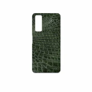 MAHOOT Green-Crocodile-Leather Cover Sticker for Huawei Y7a