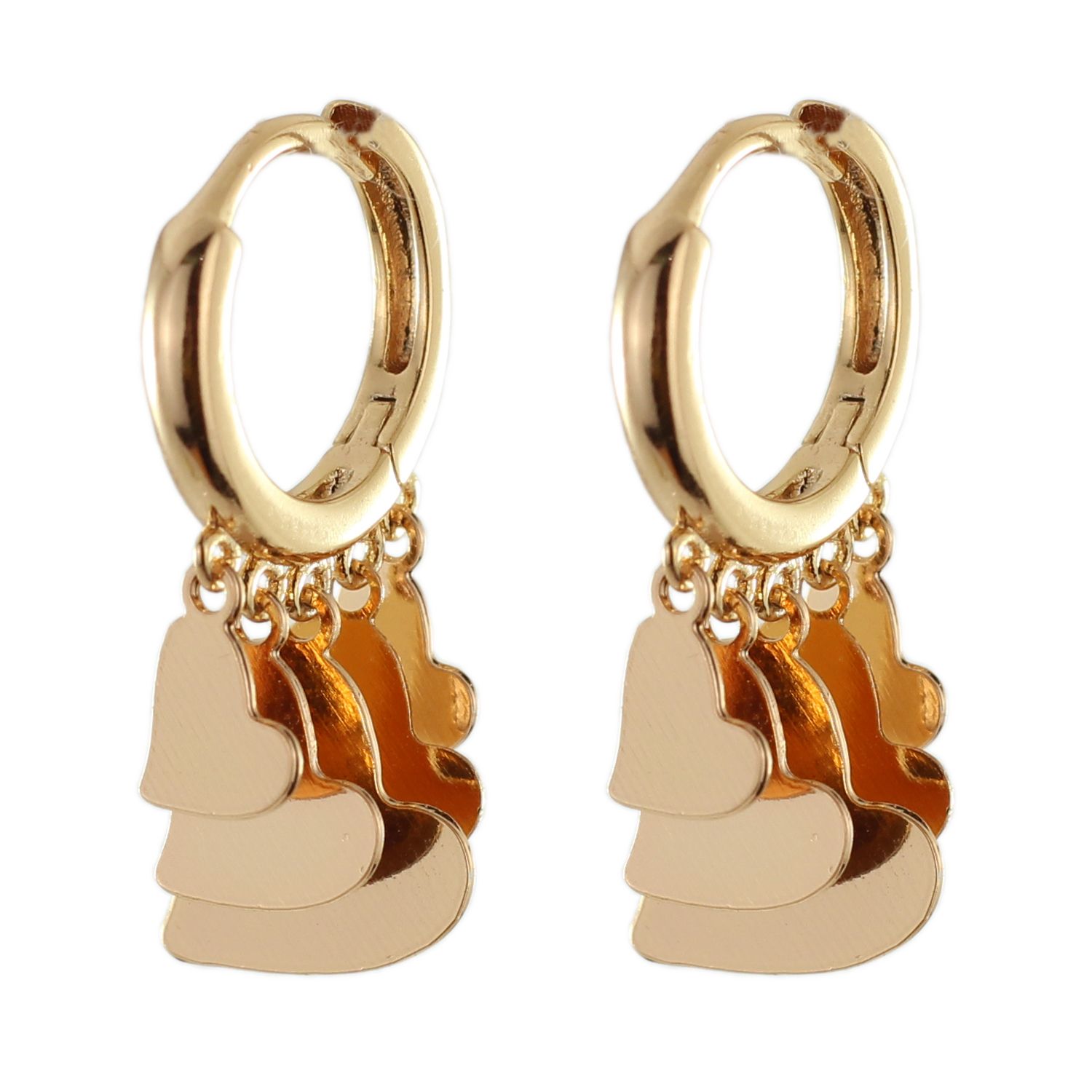 گوشواره زنانه ژوپینگ مدل قلب کد U103 -  - 1