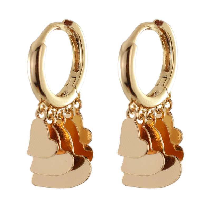 گوشواره زنانه ژوپینگ مدل قلب کد U103 گوشواره زنانه ژوپینگ مدل قلب کد U103