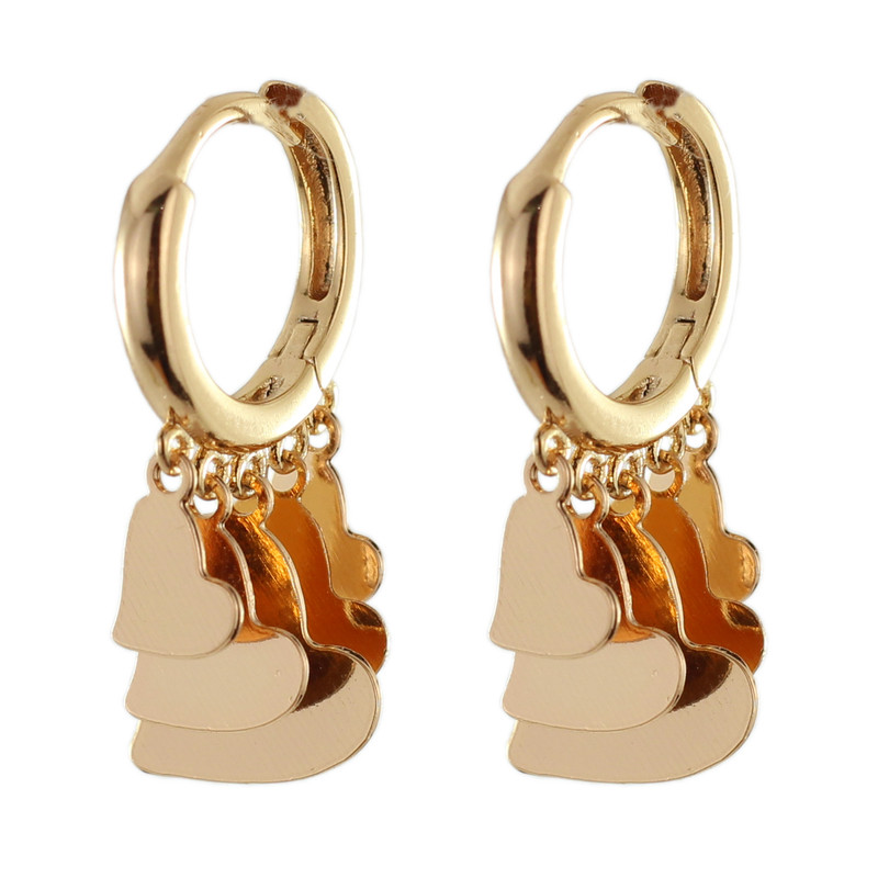 گوشواره زنانه ژوپینگ مدل قلب کد U103 گوشواره زنانه ژوپینگ مدل قلب کد U103