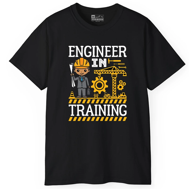 تی‌شرت آستین کوتاه مردانه پاد آفرین مدل مهندس کد PT629