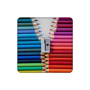 زیرلیوانی طرح ردیف مداد رنگی ها و تراش کد 3304179