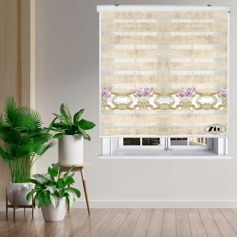 پرده زبرا زیو کد MP-9014 سایز 150x150 سانتی متر