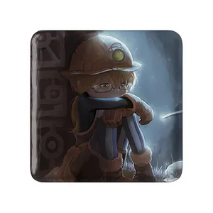 مگنت خندالو طرح ریکو انیمه ساخته شده در پرتگاه Made in Abyss  مدل مربعی کد 22114