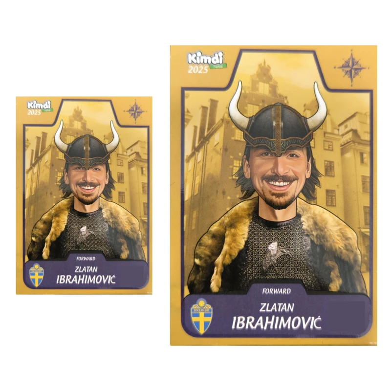 اسباب بازی زینتی کیمدی مدل زلاتان به همراه برچسب