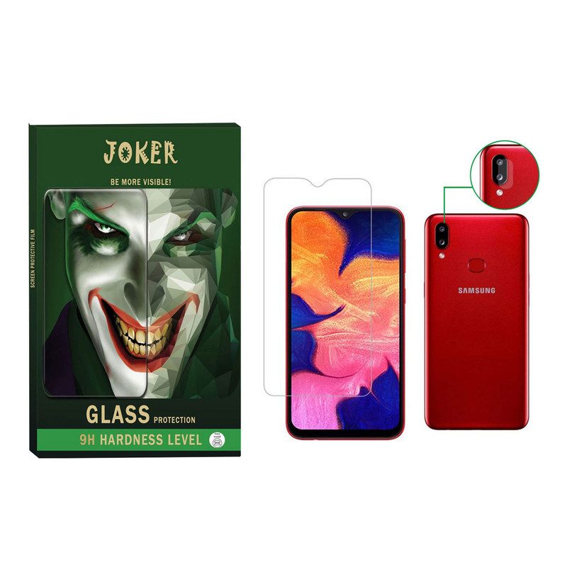 محافظ صفحه نمایش جوکر مدل SDHJ-01 مناسب برای گوشی موبایل سامسونگ Galaxy A10s به همراه محافظ لنز دوربین