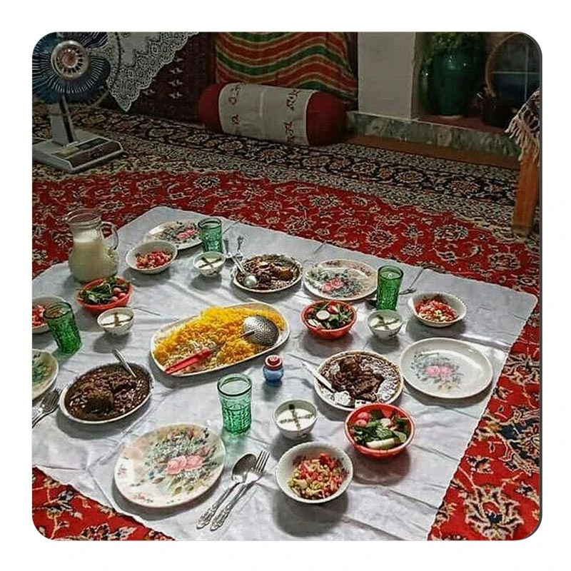 مگنت صباطرح مدل سفره غذا دهه شصت کد M1310