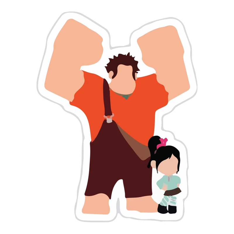 برچسب لپ تاپ پویا مارکت طرح رالف کد 1353