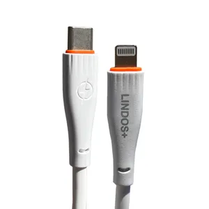 کابل تبدیل USB-C به لایتنینگ لیندو پلاس مدل iphone-13 Pro طول 1 متر