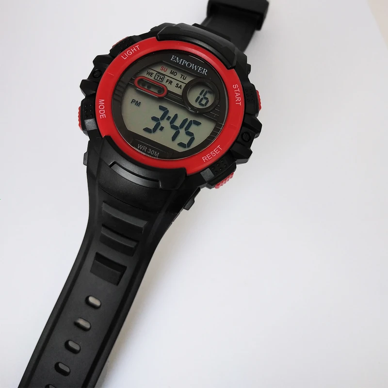 عکس شماره 5 : ساعت مچی دیجیتال بچگانه امپاور مدل اسپرت ضدآب استخری چراغدار کد 1404