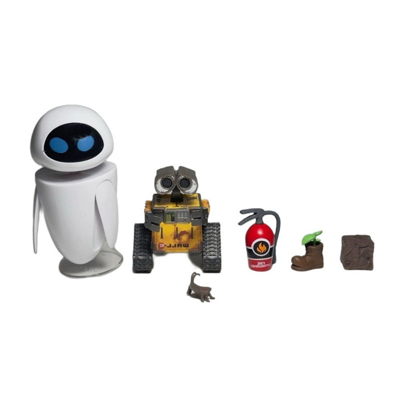 اکشن فیگور مدل وال ای و ایو طرح Wall-E and Eve مجموعه 6 عددی