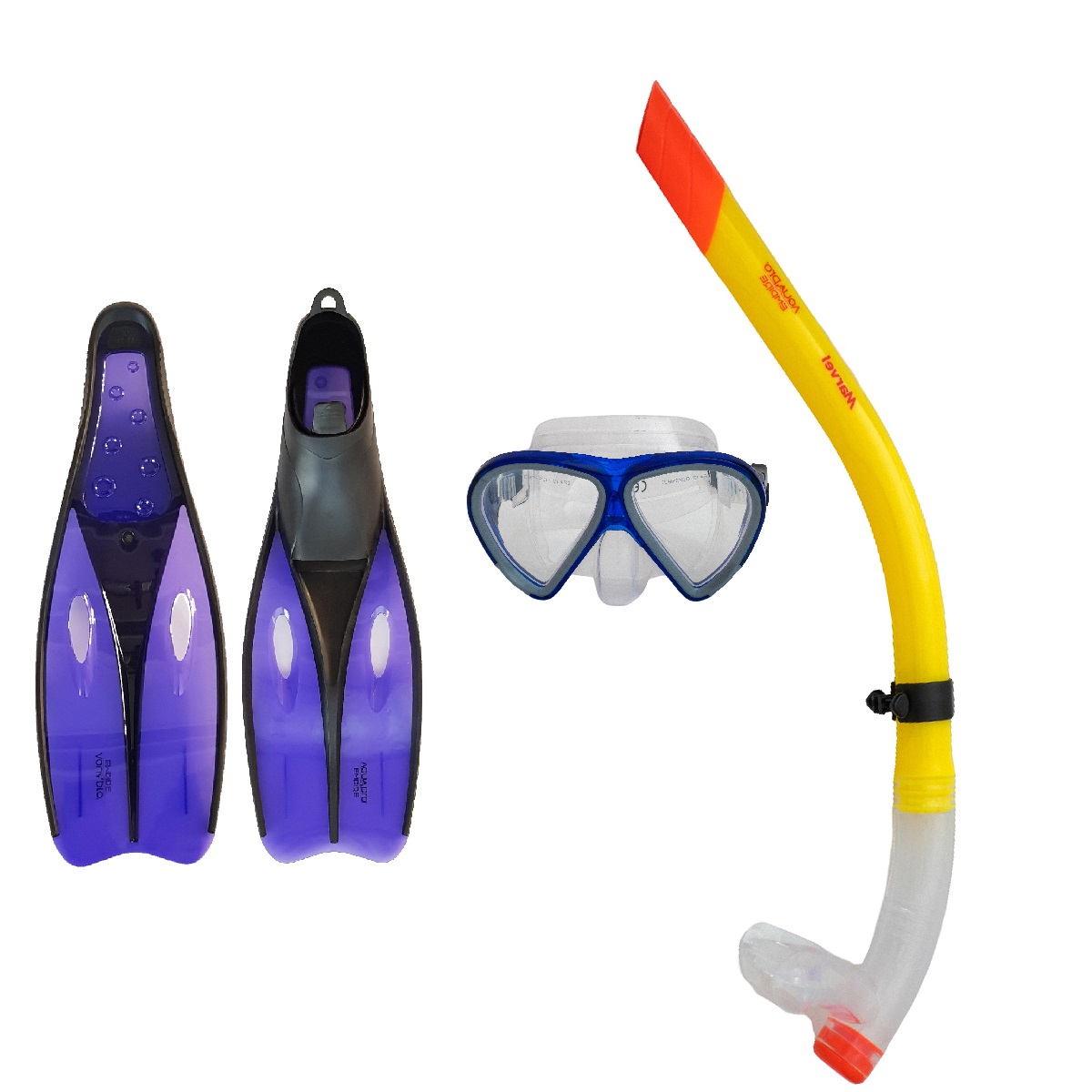 عینک و اسنورکل و فین غواصی آکوا پرو مدل 523839