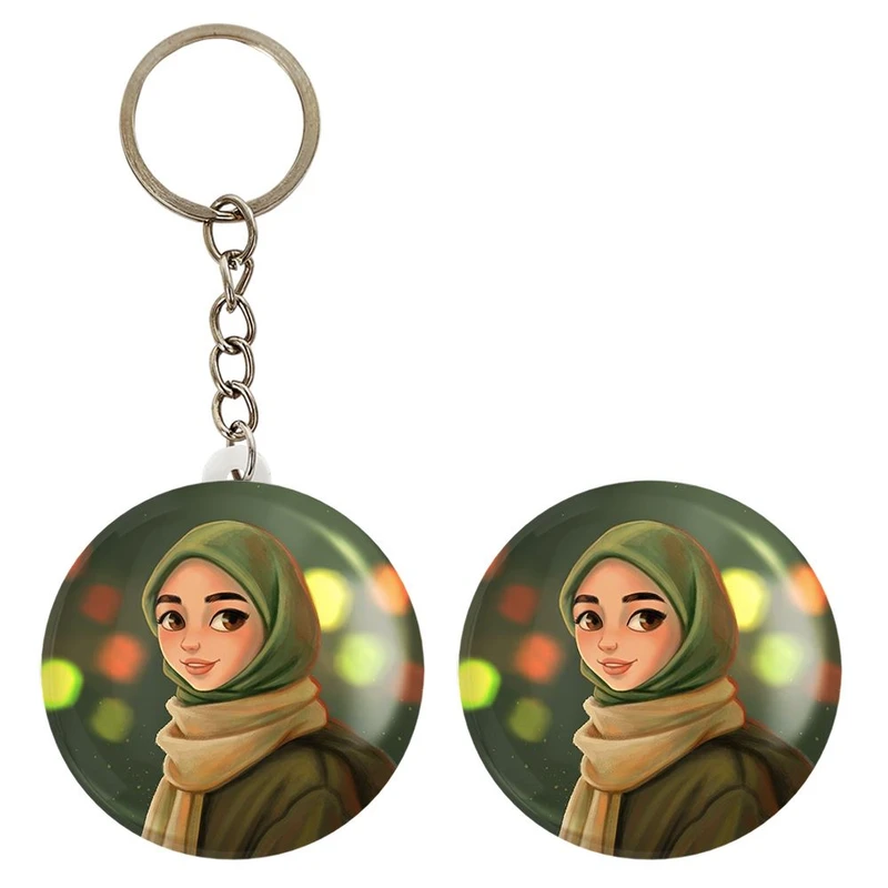 پیکسل خندالو مدل دخترانه باحجاب کد 25995 به همراه جاکلیدی