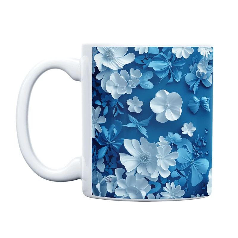 ماگ حس آمیزی طرح پروانه مدل کلاسیک کد 84