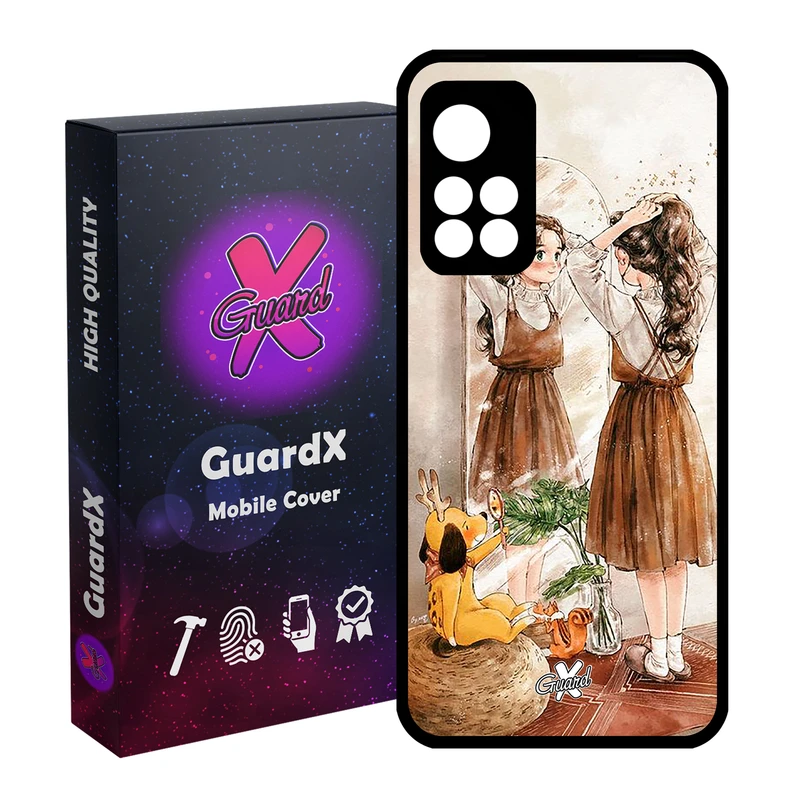 کاور گارد ایکس طرح Girl مدل Glass10306 مناسب برای گوشی موبایل شیائومی Redmi Note 11 Pro Plus 5G
