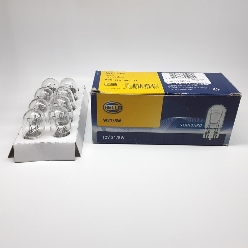 لامپ خودرو هلا مدل W21W بسته 10 عددی