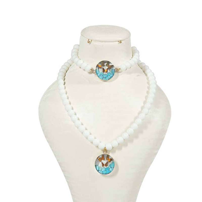 نیم ست زنانه آلتین هنر طرح پروانه کد 10024s