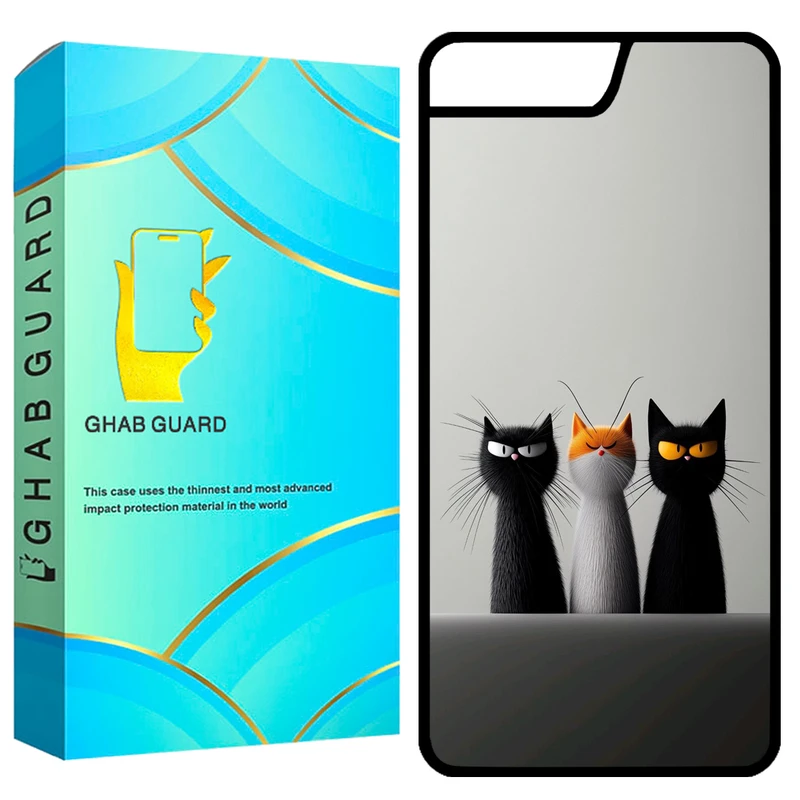 کاور قاب گارد طرح گربه مدل GCHP7P مناسب برای گوشی موبایل اپل iPhone 7 Plus / 8 Plus
