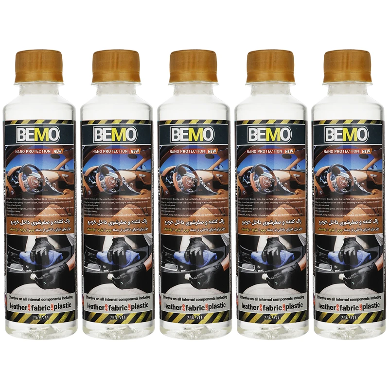 مایع تمیز کننده داخل خودرو بمو مدل FAN2 حجم 250 میلی لیتر بسته 5 عددی