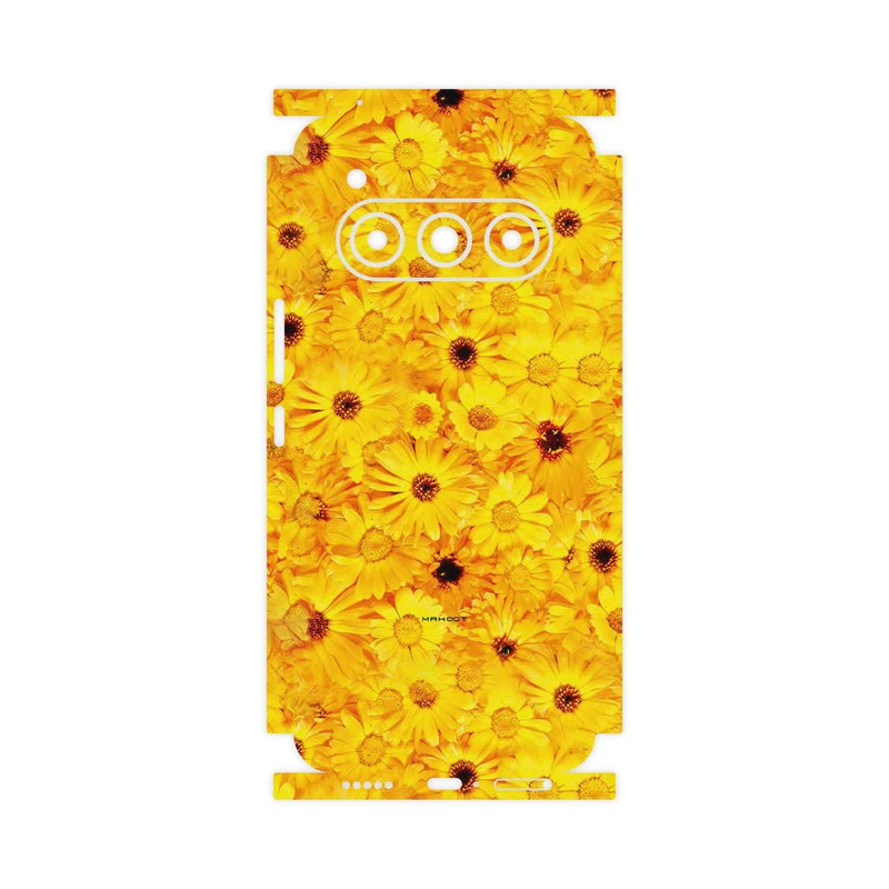 برچسب پوششی ماهوت مدل Yellow_Flower-FullSkin مناسب برای گوشی موبایل داریا Bond II Lite 5G
