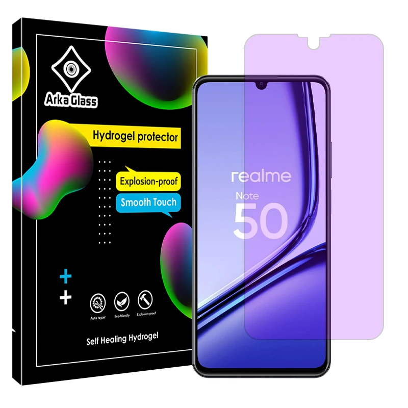 محافظ صفحه نمایش آنتی پرپل آرکا گلس مدل Tough مناسب برای گوشی موبایل ریلمی Note 50