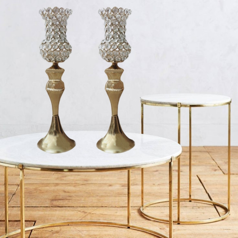 شمعدان طرح لاله بسته 2 عددی