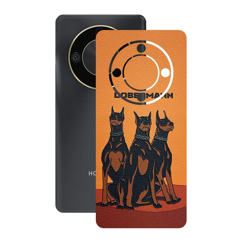 برچسب پوششی ریمکس مدل Leth طرح دوبرمن مناسب برای گوشی موبایل آنر X9b