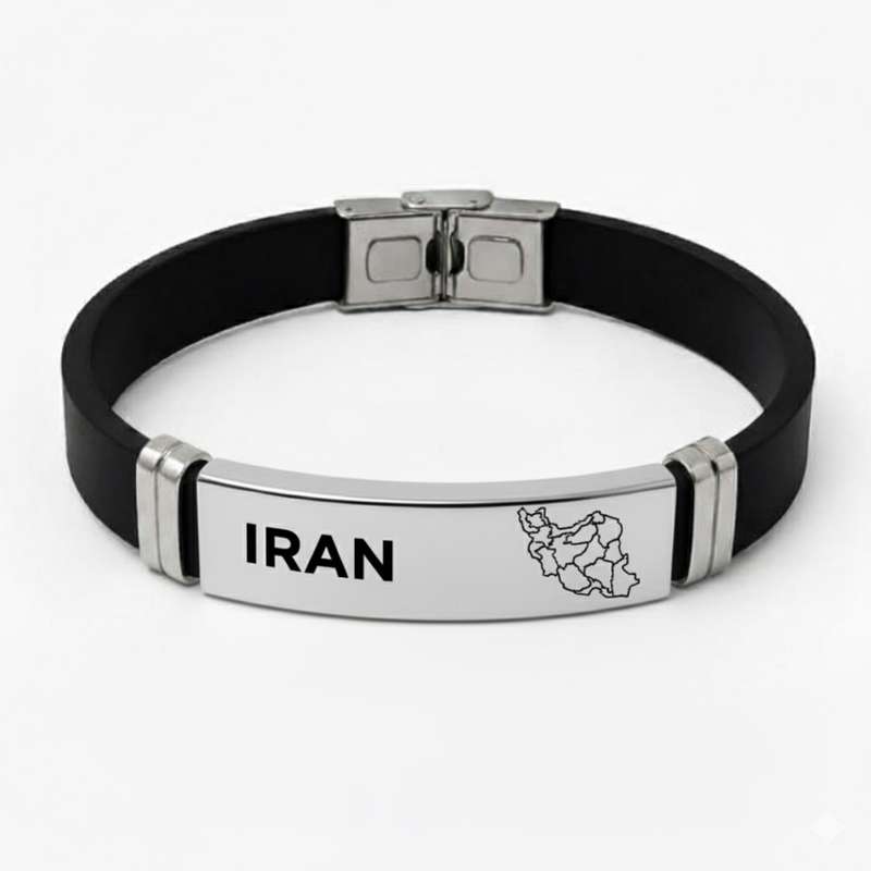 دستبند چرمی مدل نقشه ایران دستبند چرمی مدل نقشه ایران
