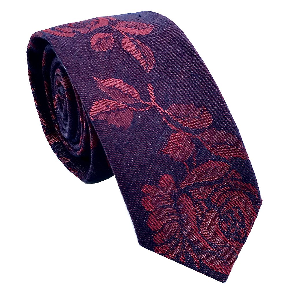 کراوات مردانه هکس ایران مدل KT-PRPL FLW -  - 1