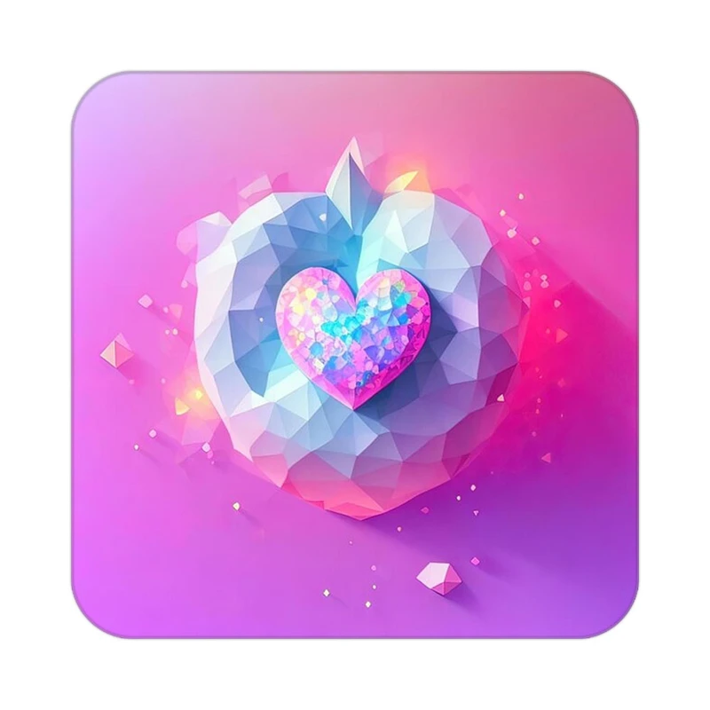 زیر لیوانی کاکتی مدل عاشقانه کد mp14166