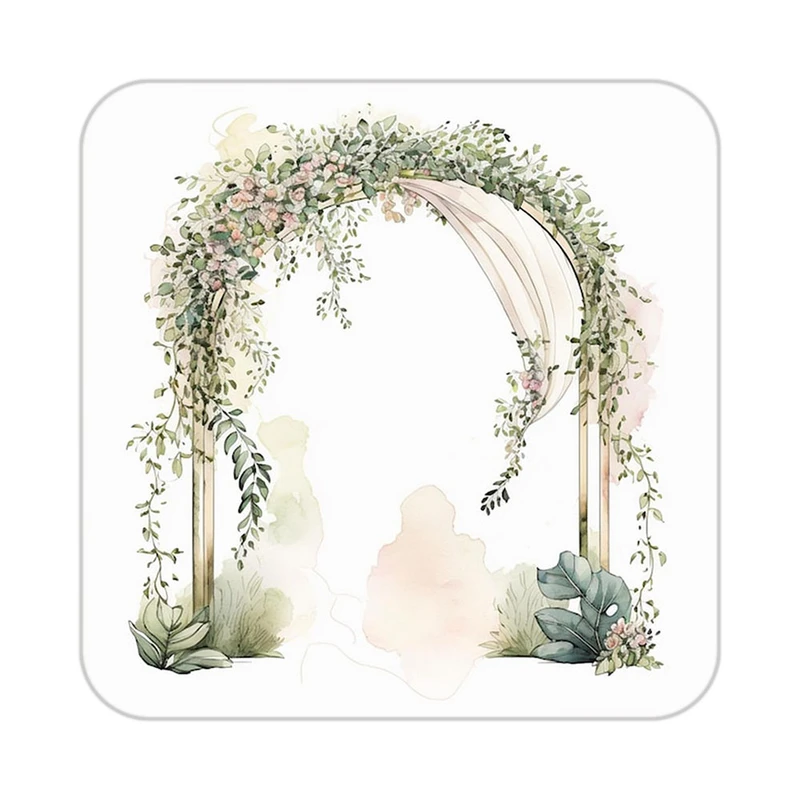 زیر لیوانی کاکتی طرح گل مدل mp18949