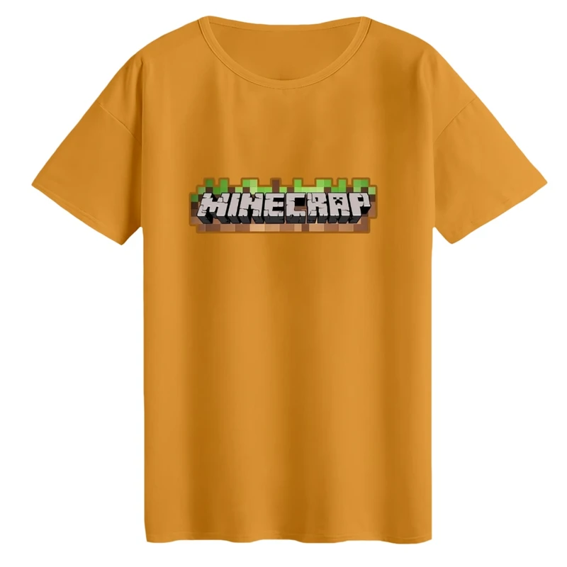 تی‌شرت لانگ آستین کوتاه زنانه مدل ماینکرفت کد۱۸
