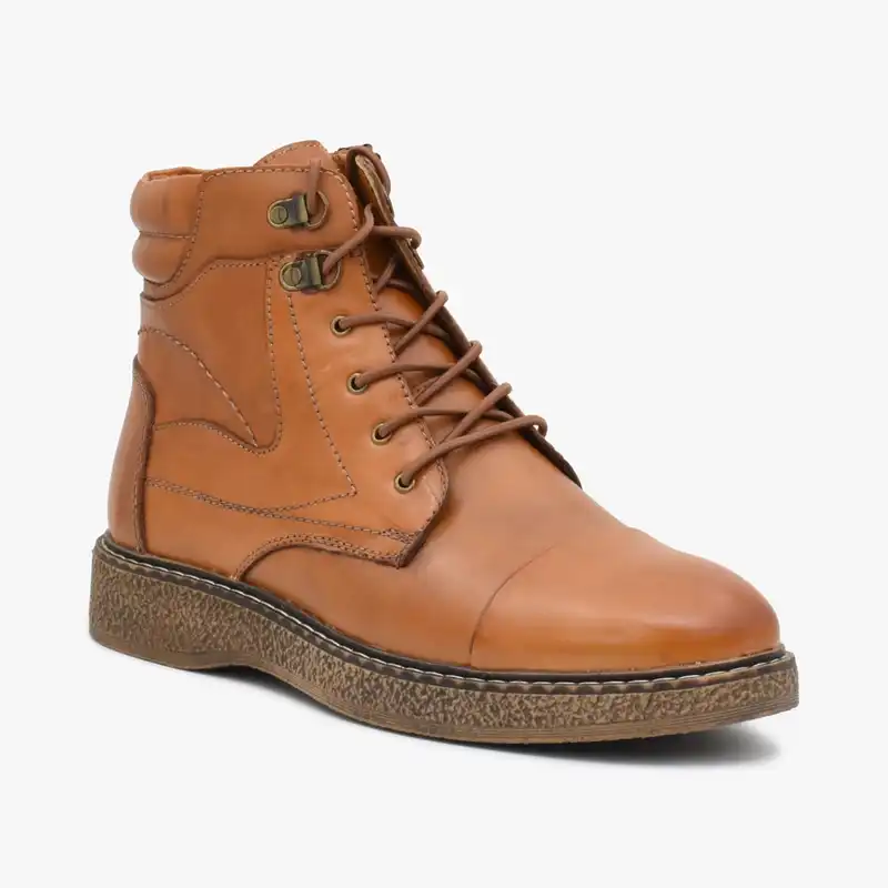 نیم بوت مردانه چرم تهران مدل M24