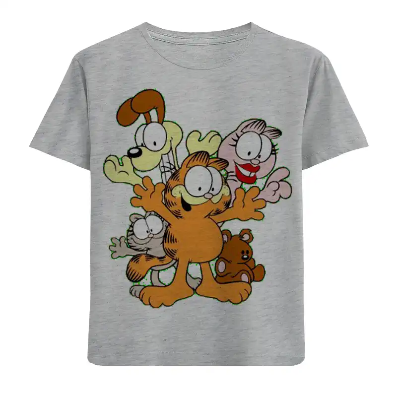 تی شرت آستین کوتاه بچگانه مدل گارفیلد ودوستان F597