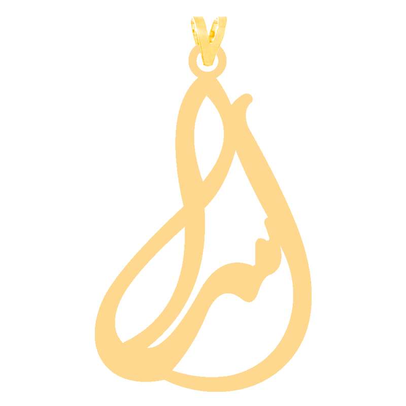 آویز گردنبند طلا 18 عیار دخترانه کرابو طرح اسرا مدل Kr30889 آویز گردنبند طلا 18 عیار دخترانه کرابو طرح اسرا مدل Kr30889