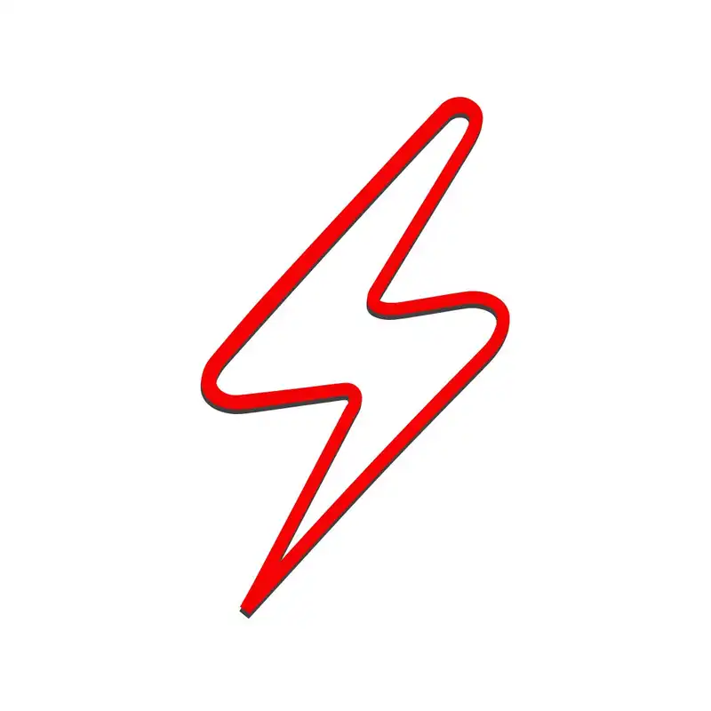 چراغ دیواری طرح رعدبرق