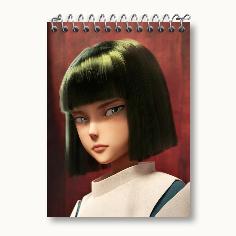 دفتر یادداشت 50 برگ خندالو مدل هاکو انیمه شهر اشباح Spirited Away کد 30265