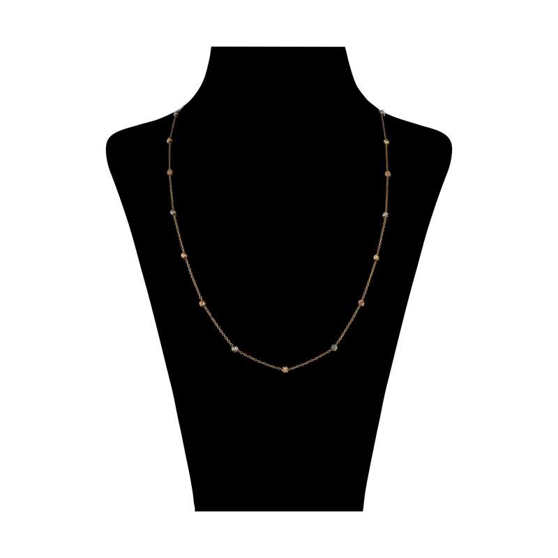 گردنبند طلا 18 عیار زنانه مایا ماهک مدل MM1724 طرح گوی تراش