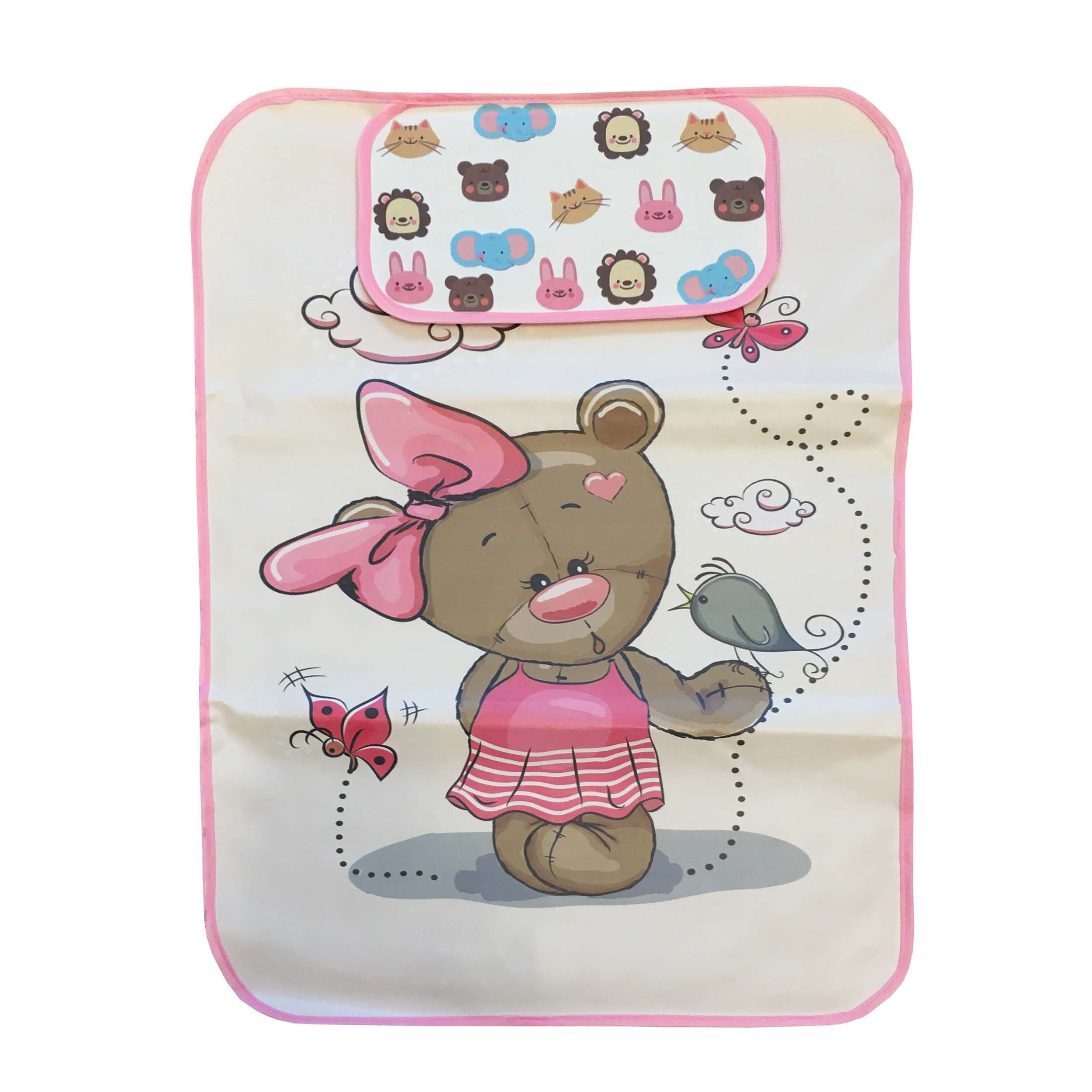 زیرانداز تعویض نوزاد مدل خرسی