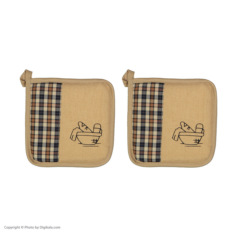 دستگیره رنگارنگ طرح سبد نان کد 02 بسته 2 عددی